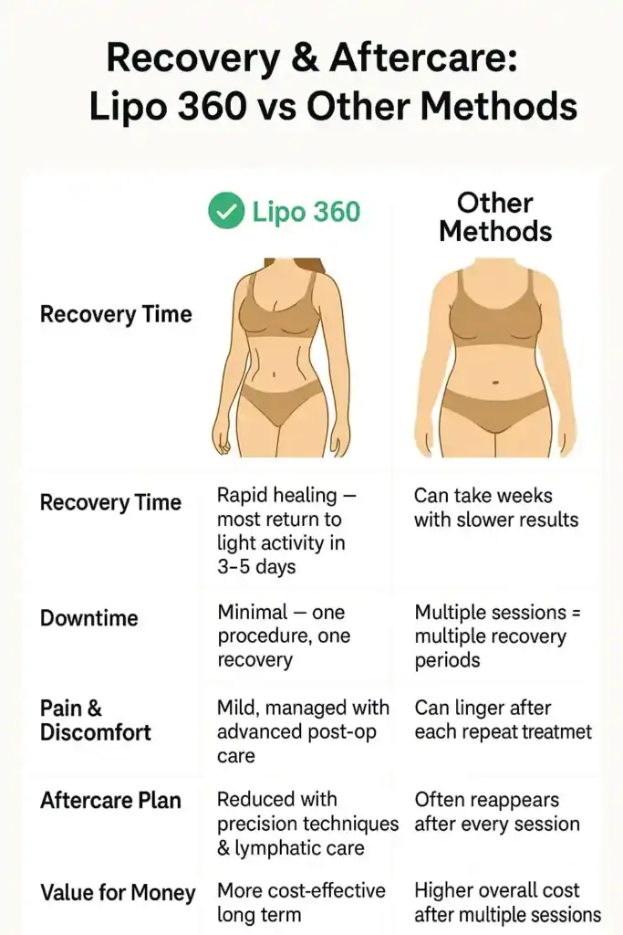 Table to show fat dissolving injection aftercare England