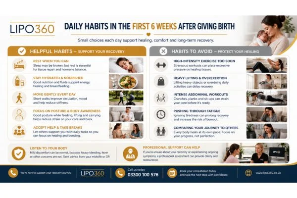 What to Do (and Avoid) in the First 6 Weeks After Giving Birth To Avoid Diastasis Recti 3 First 6 Weeks After Giving Birth To Avoid Diastasis Recti England : Daily Habits in the First 6 Weeks After Giving Birth