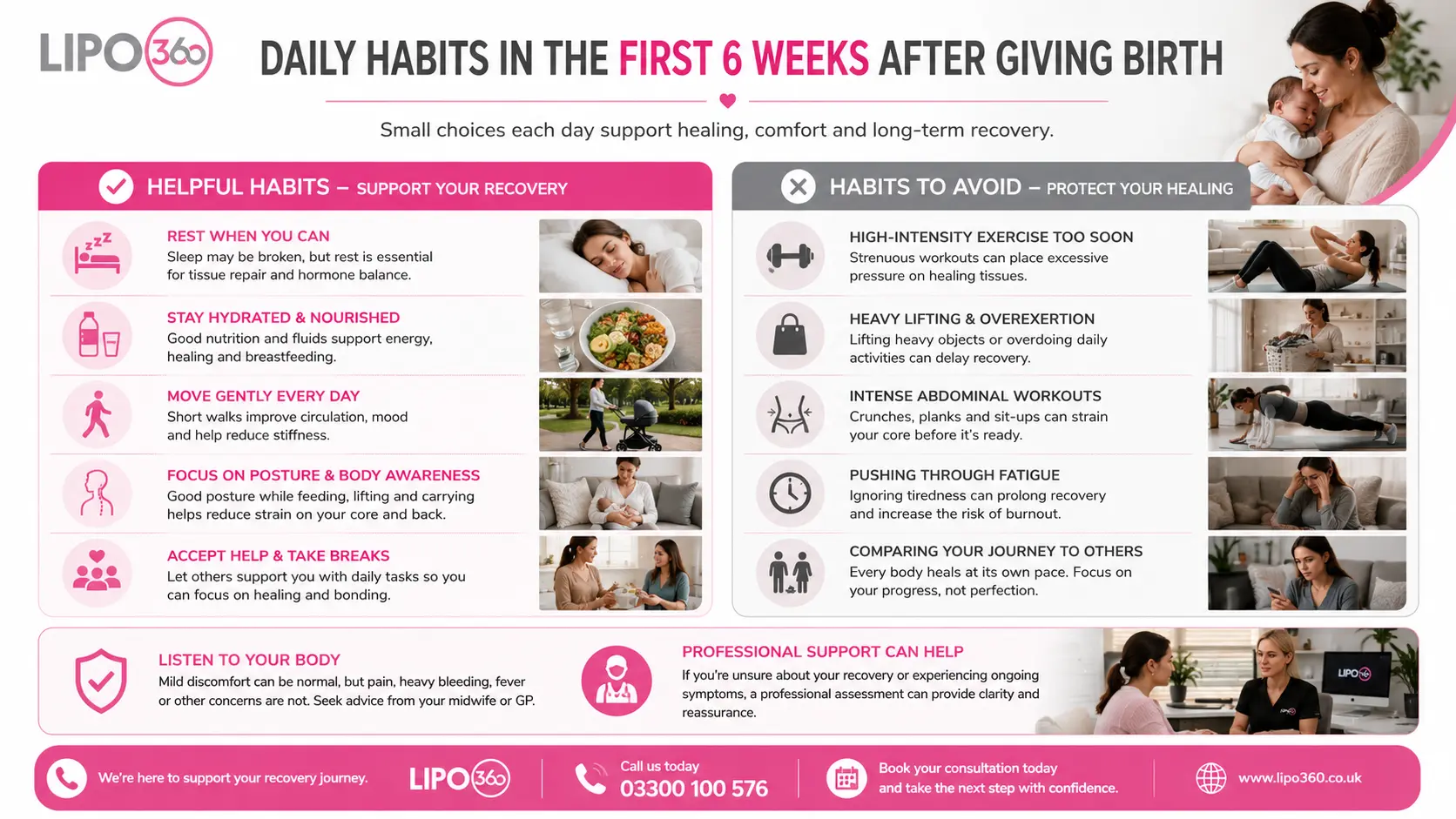 What to Do (and Avoid) in the First 6 Weeks After Giving Birth To Avoid Diastasis Recti 3 First 6 Weeks After Giving Birth To Avoid Diastasis Recti England : Daily Habits in the First 6 Weeks After Giving Birth